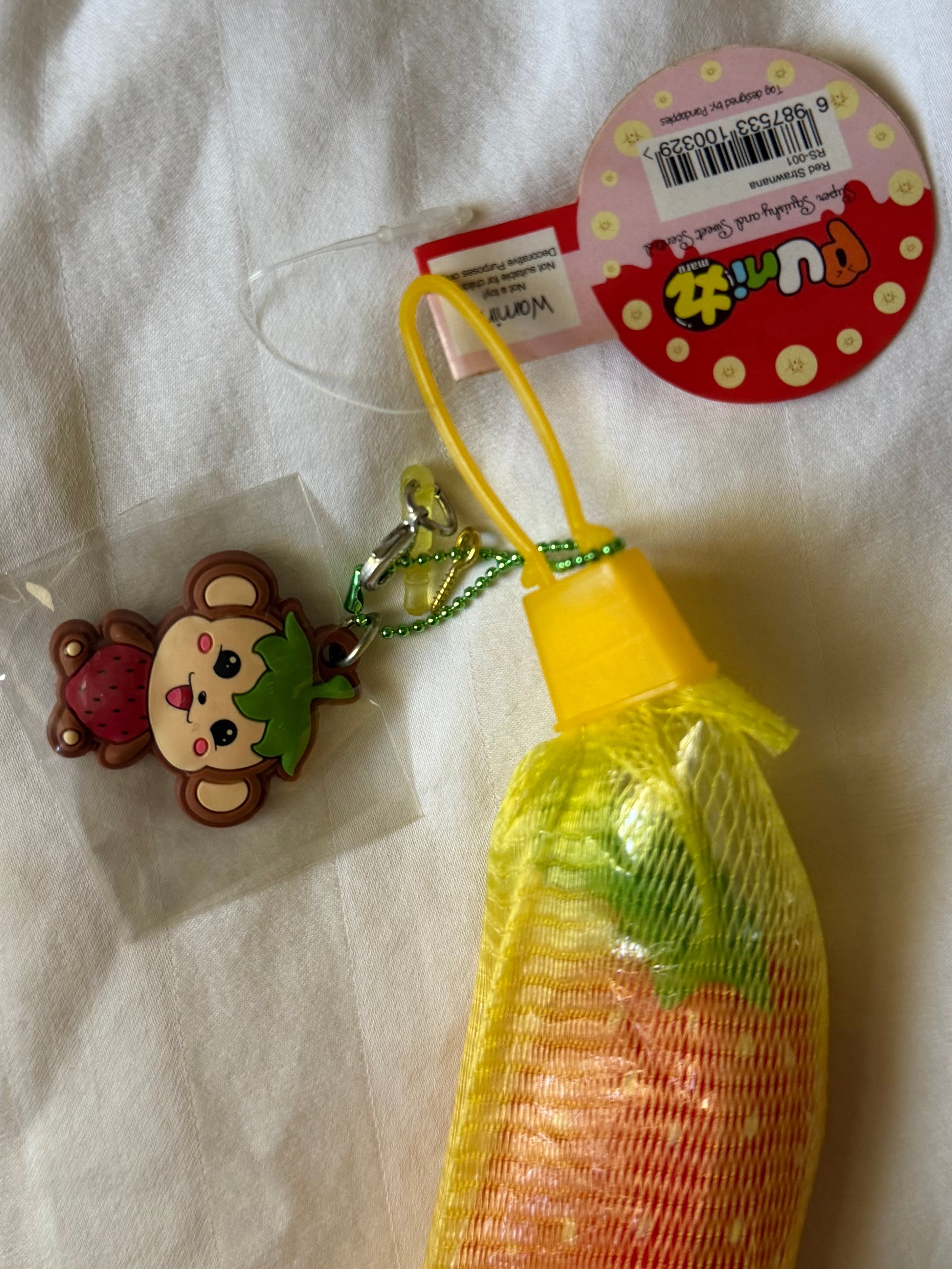 Puni Maru strawberry mini banana squishy
