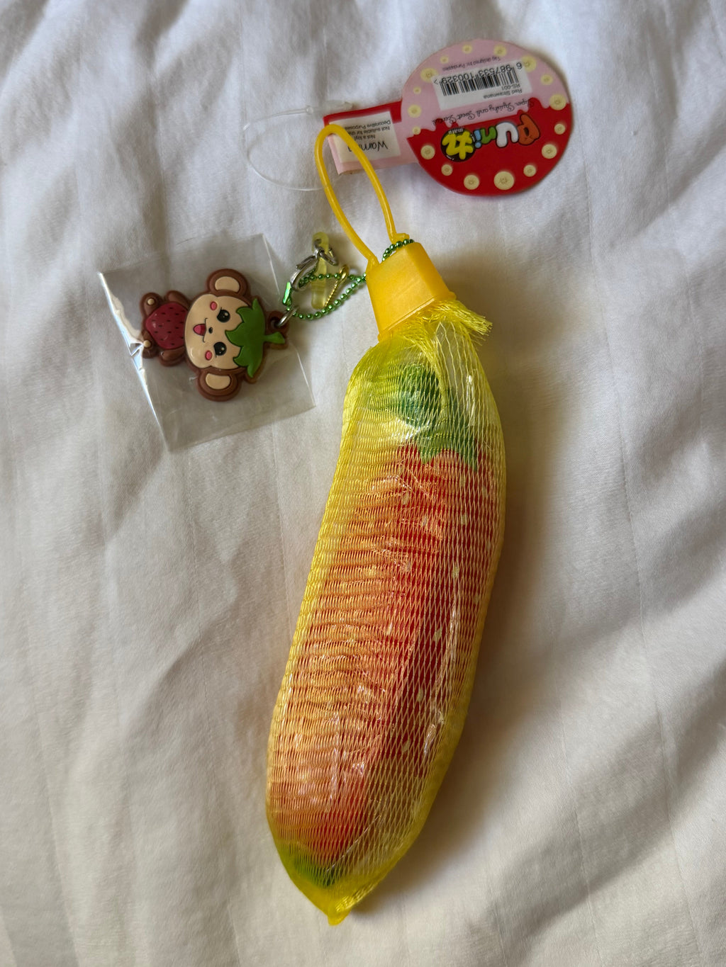 Puni Maru strawberry mini banana squishy